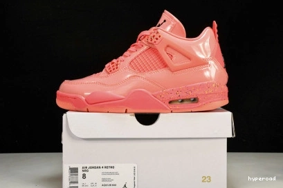 Hyperoad WMNS RETRO 4 'HOT PUNCH AIR JORDAN BLACK-VOLT' NRG 0921